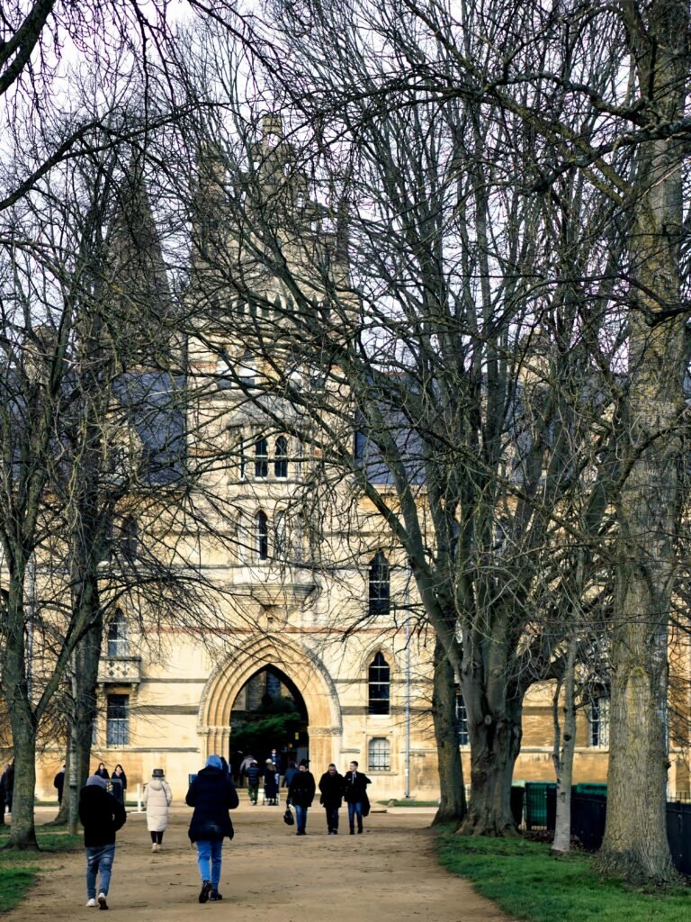 Winter Light on Oxford's Historic College